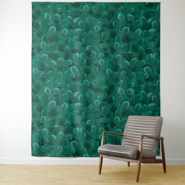 Eucalyptus on green tapestry (In Situ)
