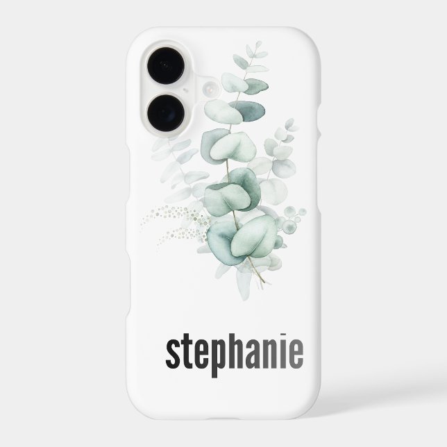 Eucalyptus Pattern i phone Case (Back)