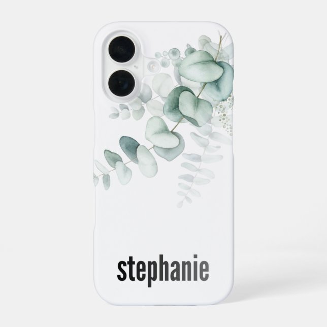 Eucalyptus Pattern iphone Case (Back)