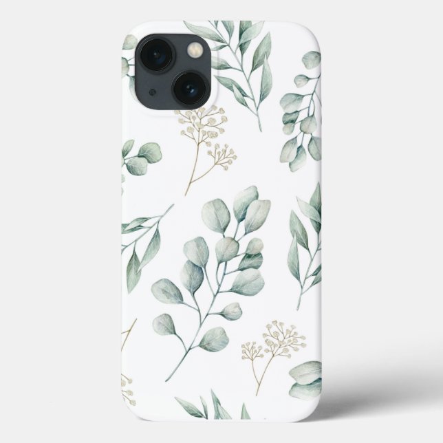 Eucalyptus Pattern iphone cover  (Back)