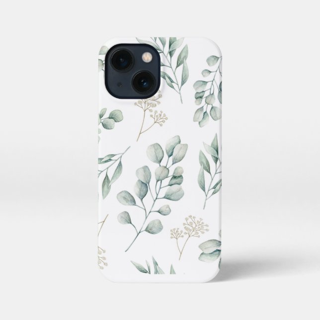 Eucalyptus Pattern iphone cover (Back)