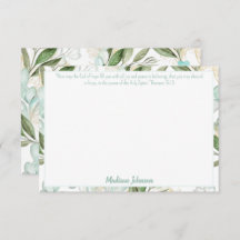Eucalyptus Personalised Scripture Stationery