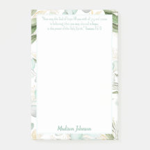 Eucalyptus Personalised Scripture Stationery