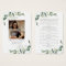 Eucalyptus Photo Funeral Memorial Prayer Card