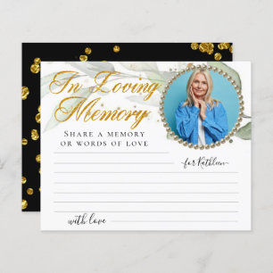 Eucalyptus Photo Share a Memory Funeral Card