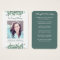 Eucalyptus Photo Sympathy Funeral Prayer Card