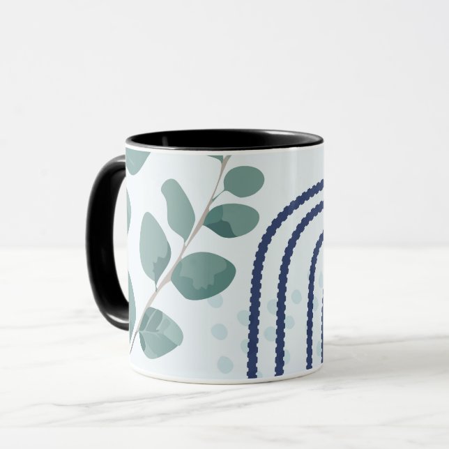 Eucalyptus Praying Mantis Australian Botanical Art Mug (Front Left)