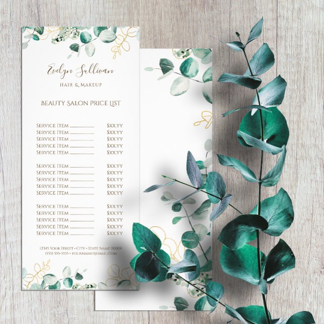 Eucalyptus price list rack card (Creator Uploaded)