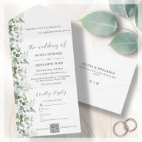 Eucalyptus QR Code All In One Invitation