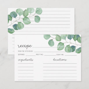 Eucalyptus - Recipe card