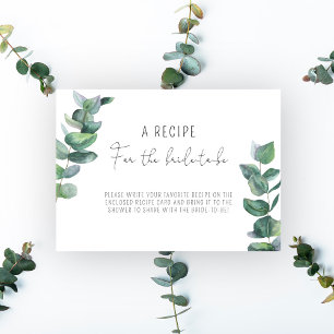 Eucalyptus - Recipe for the bride-to-be Enclosure Card