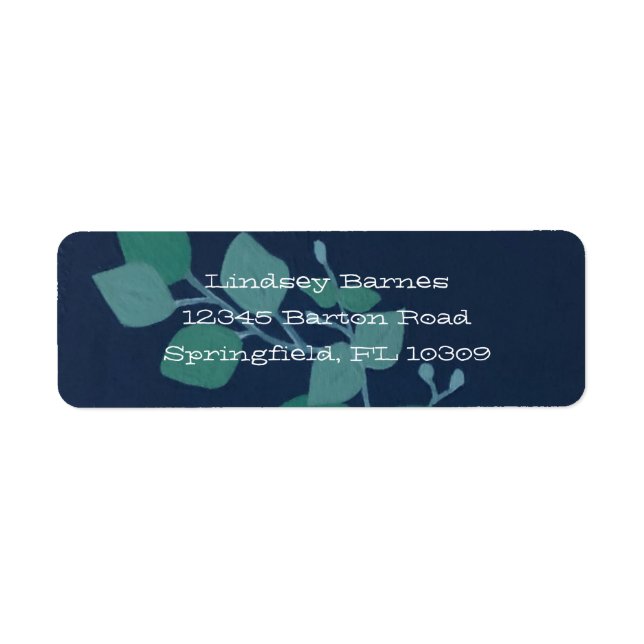 Eucalyptus Return Address Label (Front)