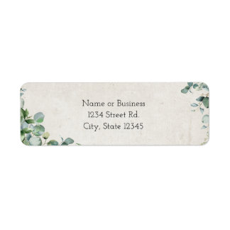 Eucalyptus Return Address Label