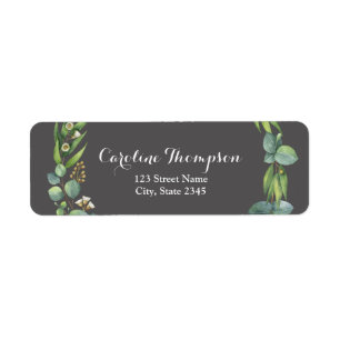 Eucalyptus Return Address Label