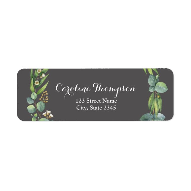 Eucalyptus Return Address Label (Front)