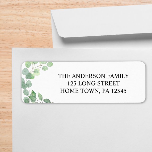 Eucalyptus Return Address Label (Creator Uploaded)