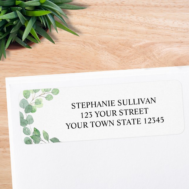 Eucalyptus Return Address Return Address Label (Creator Uploaded)