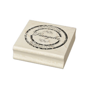 Eucalyptus Return Address Wood Art Stamp