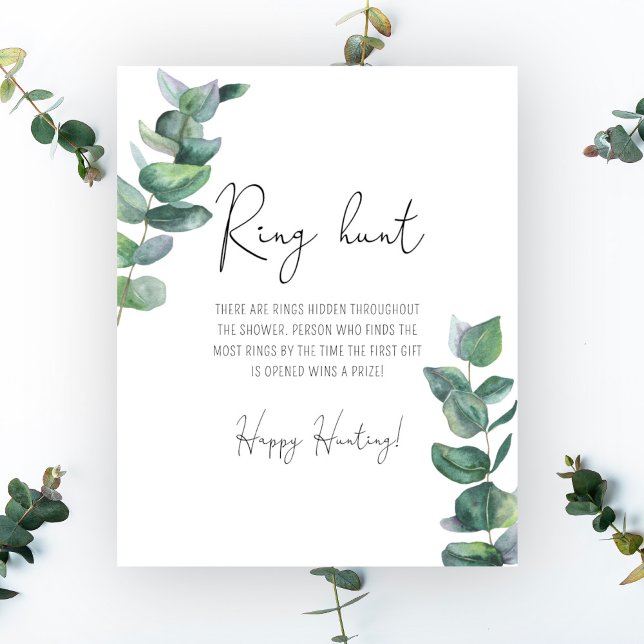 Eucalyptus - Ring hunt bridal shower game Poster (Creator Uploaded)