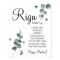 Eucalyptus Ring Ring bridal shower game sign