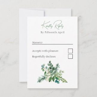 Eucalyptus RSVP Card