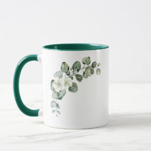 Eucalyptus Rustic Greenery Wedding Mug