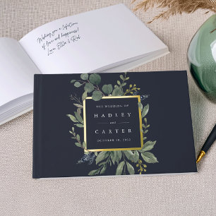 Eucalyptus & Sage Green Botanical Wedding Guest Book