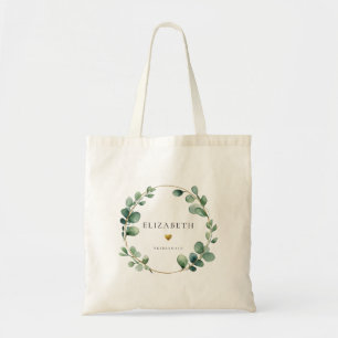 Eucalyptus Sage Green Bridesmaid Tote Bag