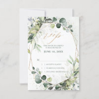 Eucalyptus Sage Greenery Modern Geometric Wedding