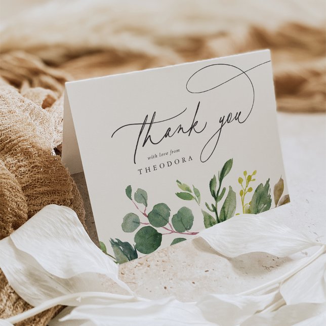 Eucalyptus & Sage Thank You Card (Creator Uploaded)