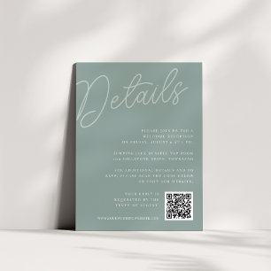 Eucalyptus   Script Watermark All-in-One Details Enclosure Card