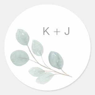 Eucalyptus Seals customize with initials