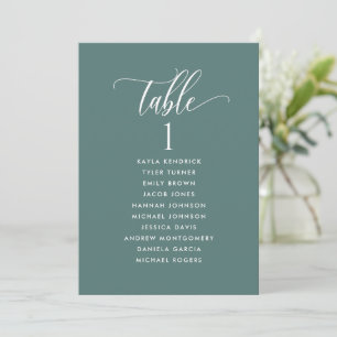 Eucalyptus, Seating Plan Cards with Guest Names