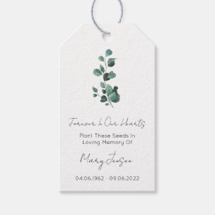 Eucalyptus   Simple Seed Packet Funeral Gift Tags