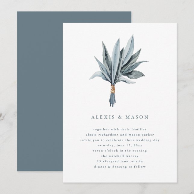 Eucalyptus Simplicity | Wedding Invitation (Front/Back)