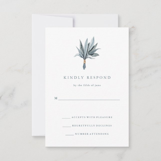 Eucalyptus Simplicity | Wedding Response (Front)