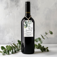 Eucalyptus Sip Sip Hooray Engagement Party Favour