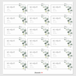 Eucalyptus Sprig Guest Address Labels