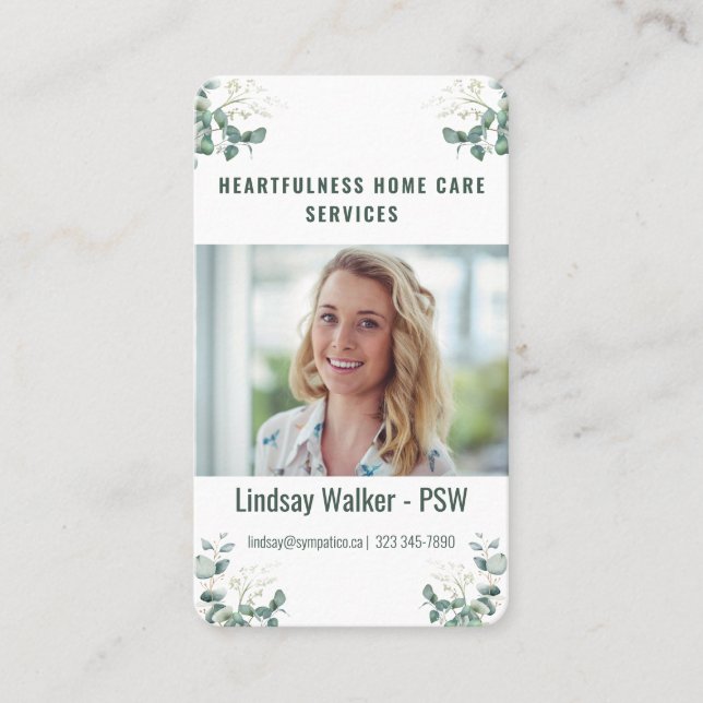 Eucalyptus Style  Business Card (Front)