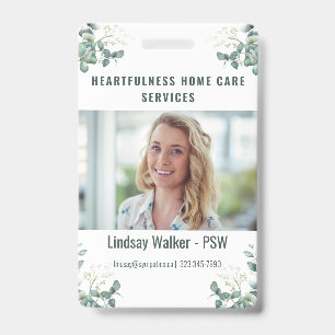 Eucalyptus Style  ID Badge