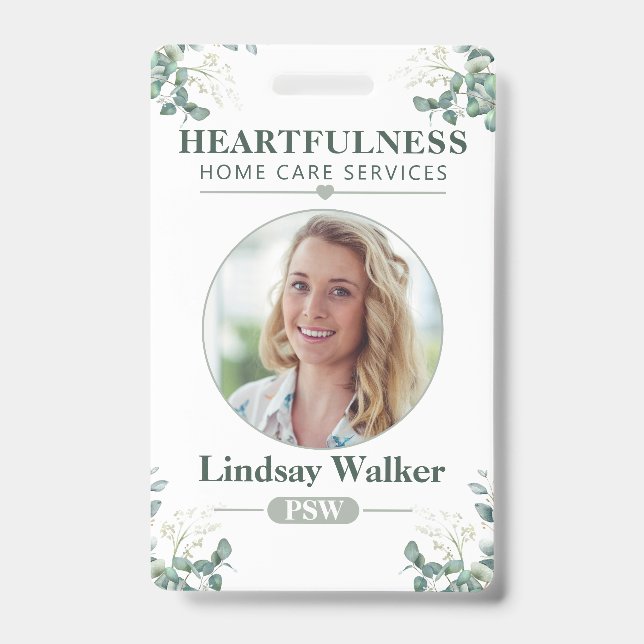 Eucalyptus Style  ID Badge (Front)