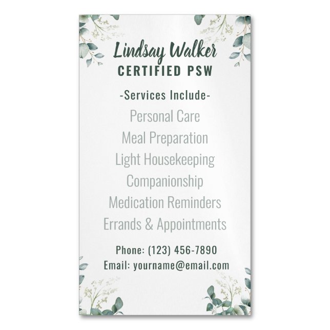 Eucalyptus Style Magnet (Front Vertical)