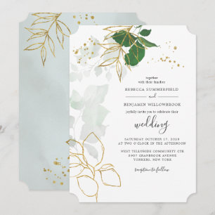 Eucalyptus Succulent Greenery Gold Foliage Wedding