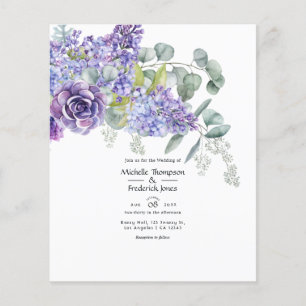 Eucalyptus Succulents  Wedding Flyer