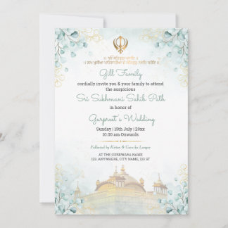 Eucalyptus Sukhmani Sahib Path Invitation