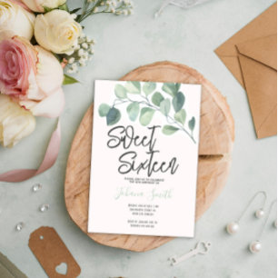 Eucalyptus Sweet Sixteen Birthday Invitation