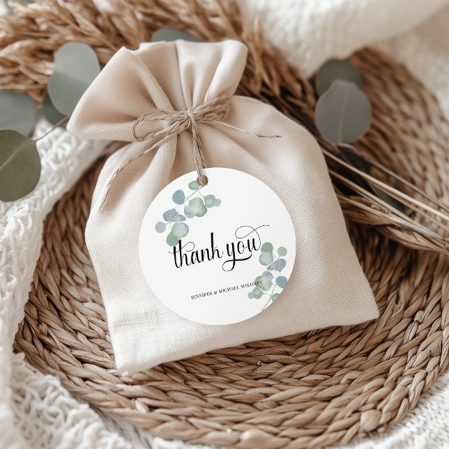 Eucalyptus Thank You  Favour Tags (Creator Uploaded)