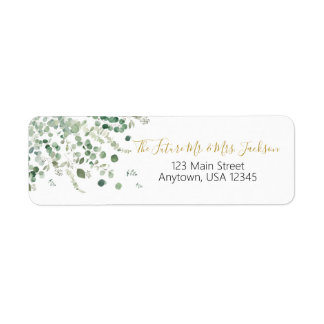 Eucalyptus Themed Return Address Labels
