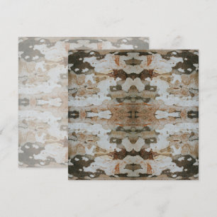 Eucalyptus Tree Bark Photo Closeup With Pattern Card