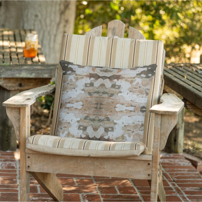 Eucalyptus Tree Bark Photo Closeup With Pattern Cushion (Chair)